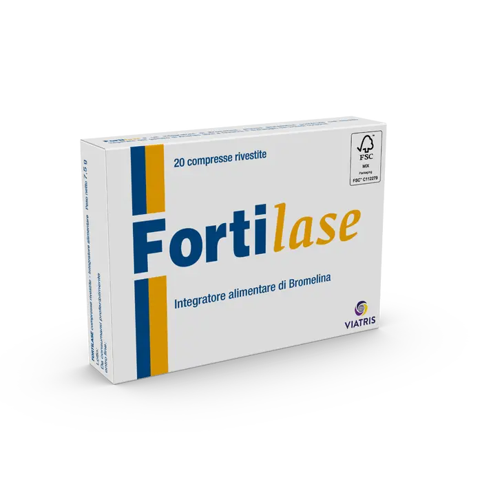 Fortilase 20 Compresse, Integratore Alimentare a base di Bromelina