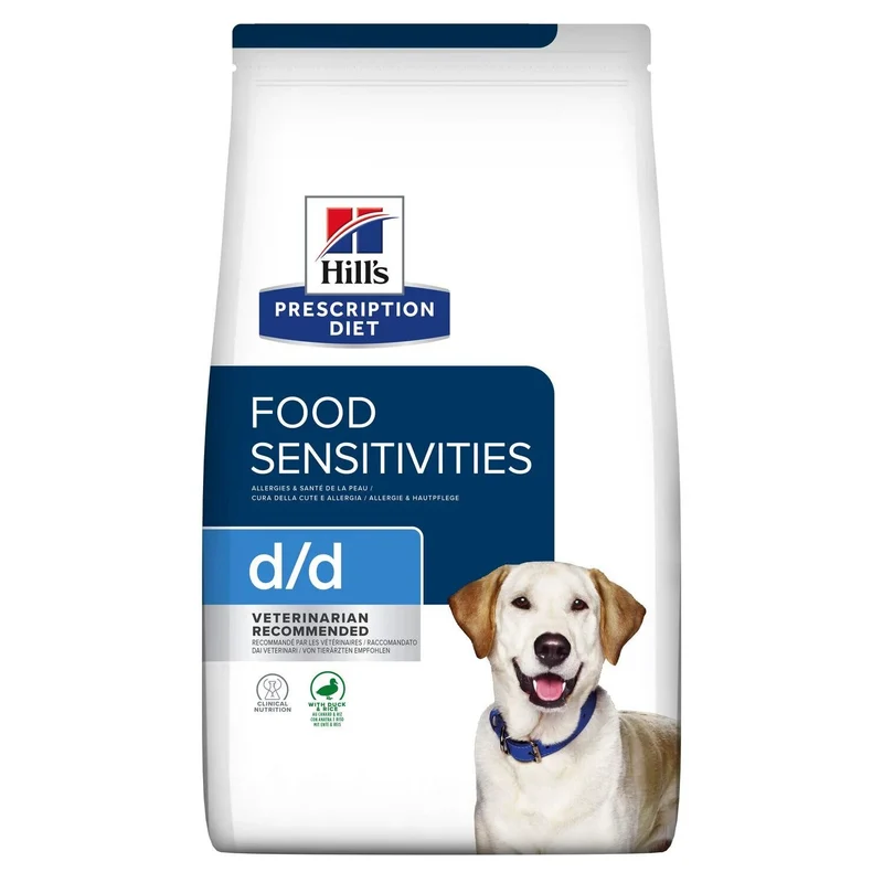 Hill's Prescription Diet d/d Crocchette Anatra e Riso Per Cani Adulti 1,5kg