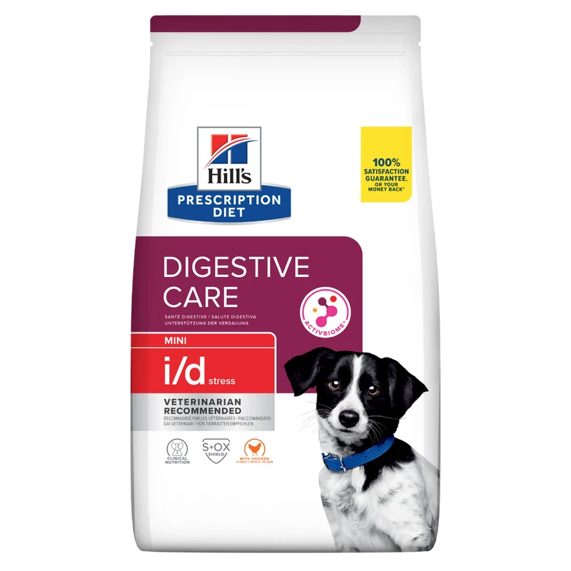 Hill's Prescription Diet I/D Digestive Care Stress Crocchette Per Cani Con Pollo Taglia Mini Sacco 1kg