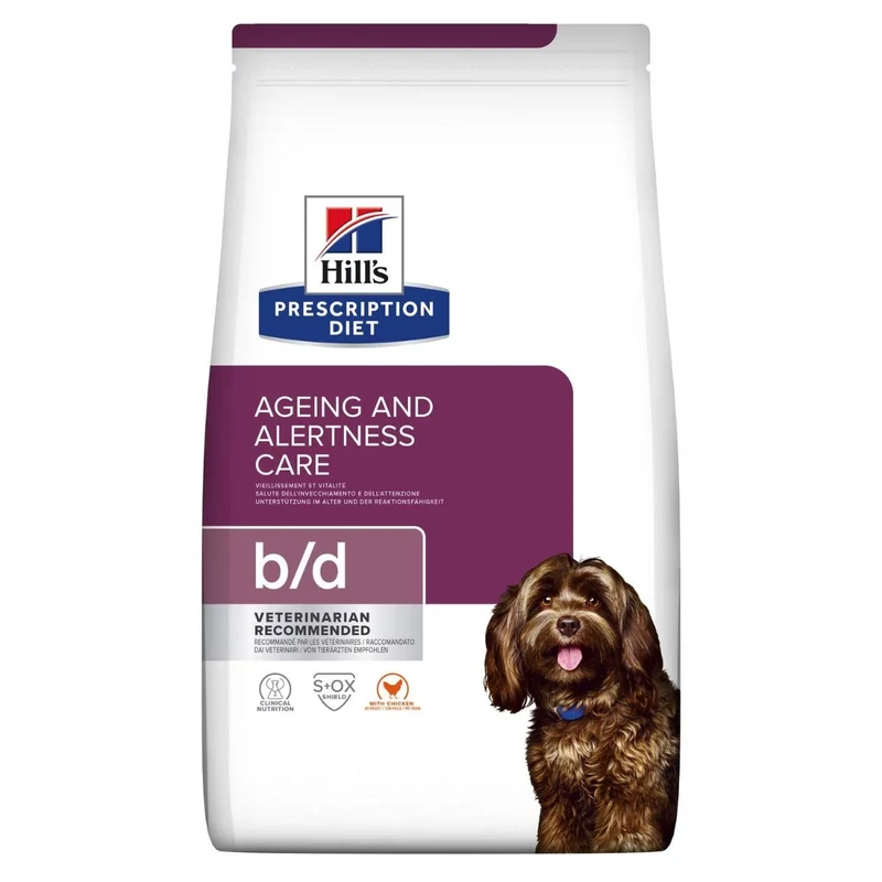 Hill's Prescription Diet B/D Crocchette Di Pollo Per Cani Anziani Sacco 3kg
