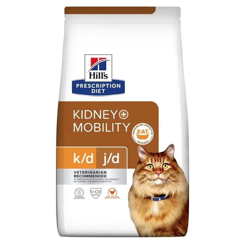 Hill's Prescription Diet K/D Kidney + Mobility Crocchette Per Gatti Sacco 1,5kg