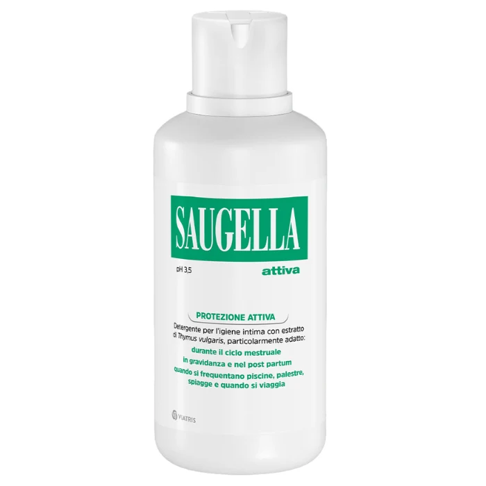 Saugella Attiva Detergente Intimo -Protezione Attiva PH 3,5 - 500ml