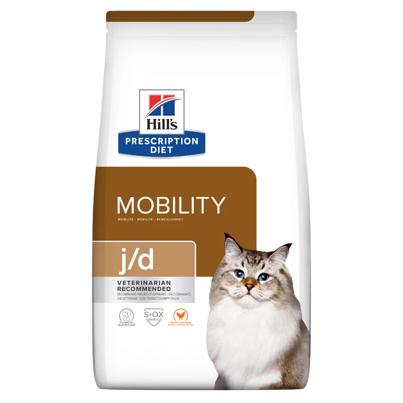 Hill's Prescription Diet J/D Mobility Crocchette Al Pollo Per Gatti Sacco 1,5kg