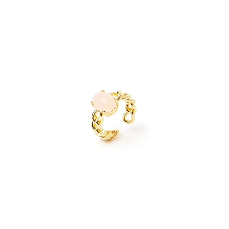 Anello groumette e cabochon Ninfa
