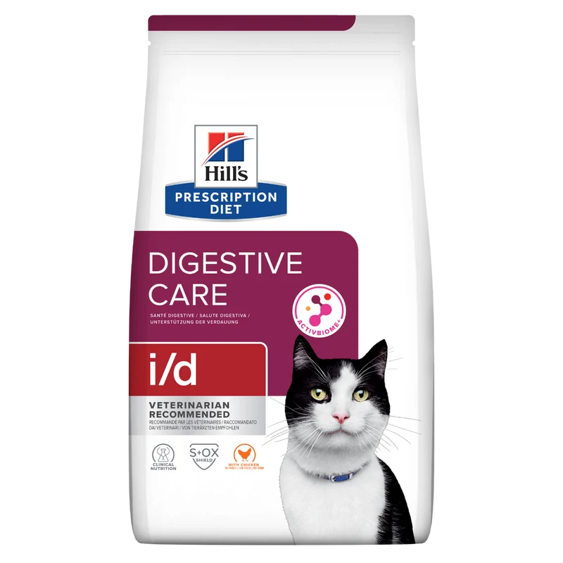 Hill's Prescription Diet I/D Digestive Care Crocchette Per Gatti Con Pollo Sacco 3kg