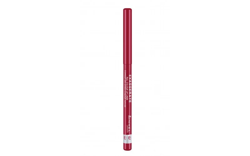 Rimmel Matita Labbra Automatica Exaggerate - Lunga Durata, Tratto Preciso E Colore Intenso - 024 Red Diva - 0,25 G