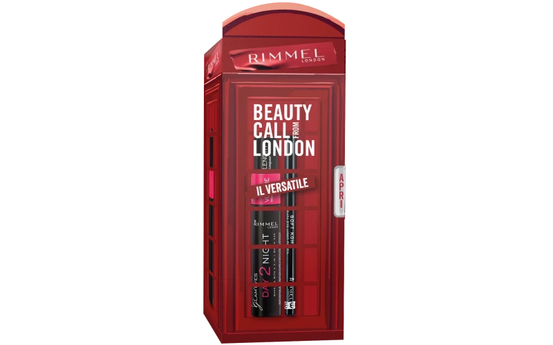 Rimmel Xmas Pochette Day 2 Night Kit Cabina Telefonica