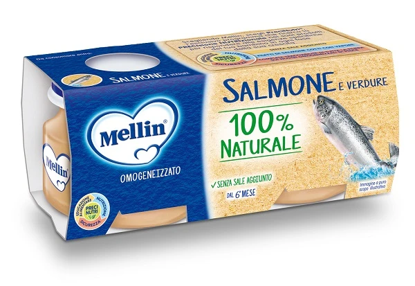 MELLIN OMOGENEIZZATO DI SALMONE E VERDURE 4 X 80 G