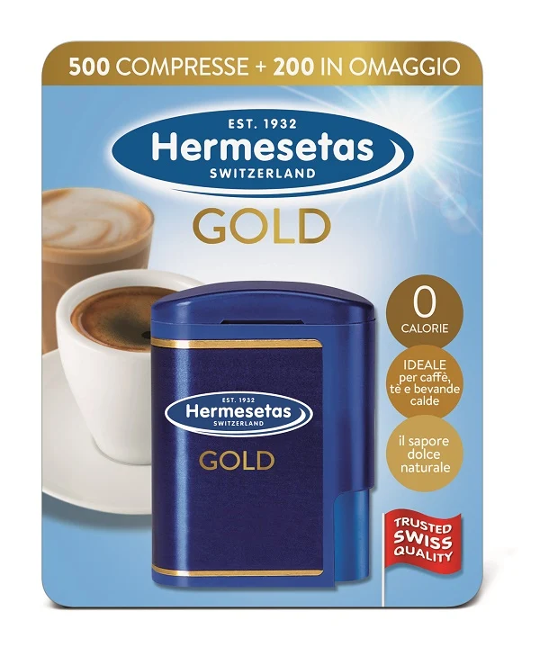 Hermesetas Gold Dolcificante 500+200 compresse