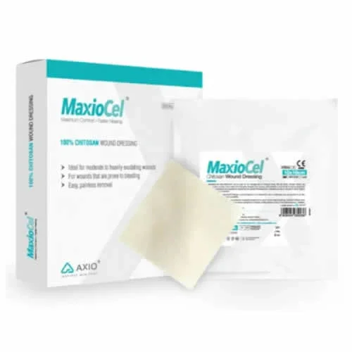 MEDICAZIONE IN FIBRE GELIFICANTI IN CHITOSANO MAXIOCEL 5X10 CM 10 PEZZI