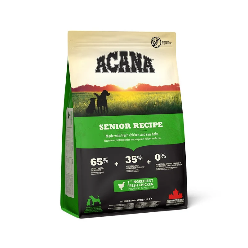 Acana Cane Senior Crocchette Pollame e Passera del Pacifico Sacco 2kg