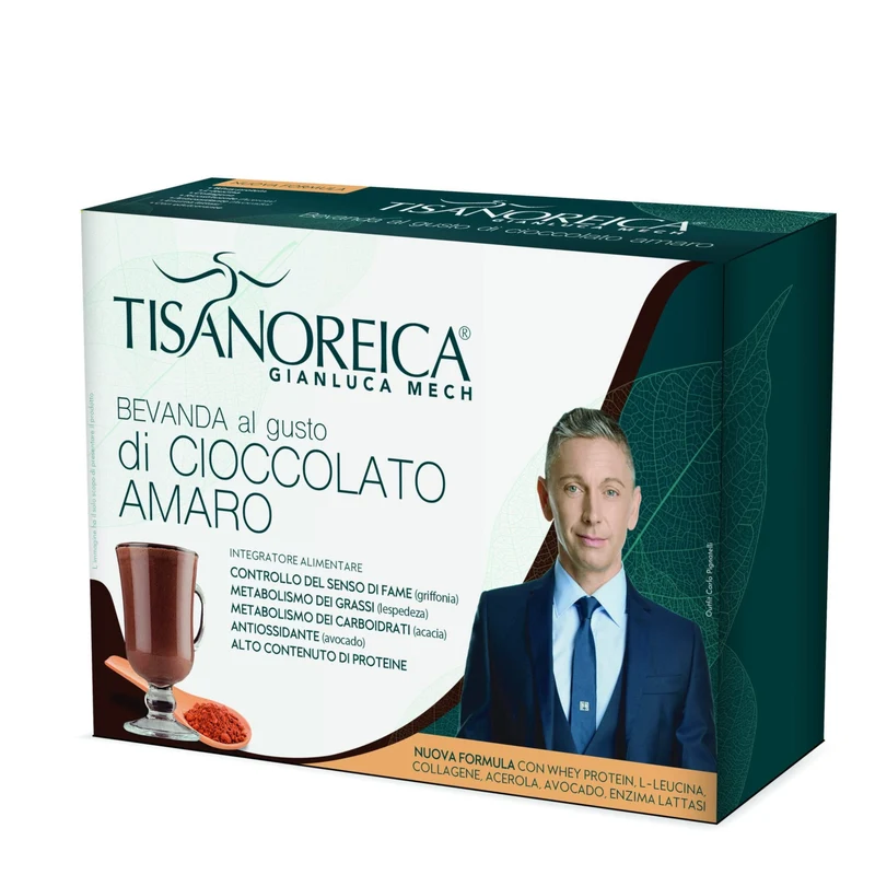 Tisanoreica Bevanda Cioccolato Amaro 4x34g