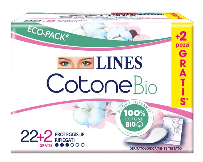 Lines Cotone Bio 24 Proteggislip Ripiegati
