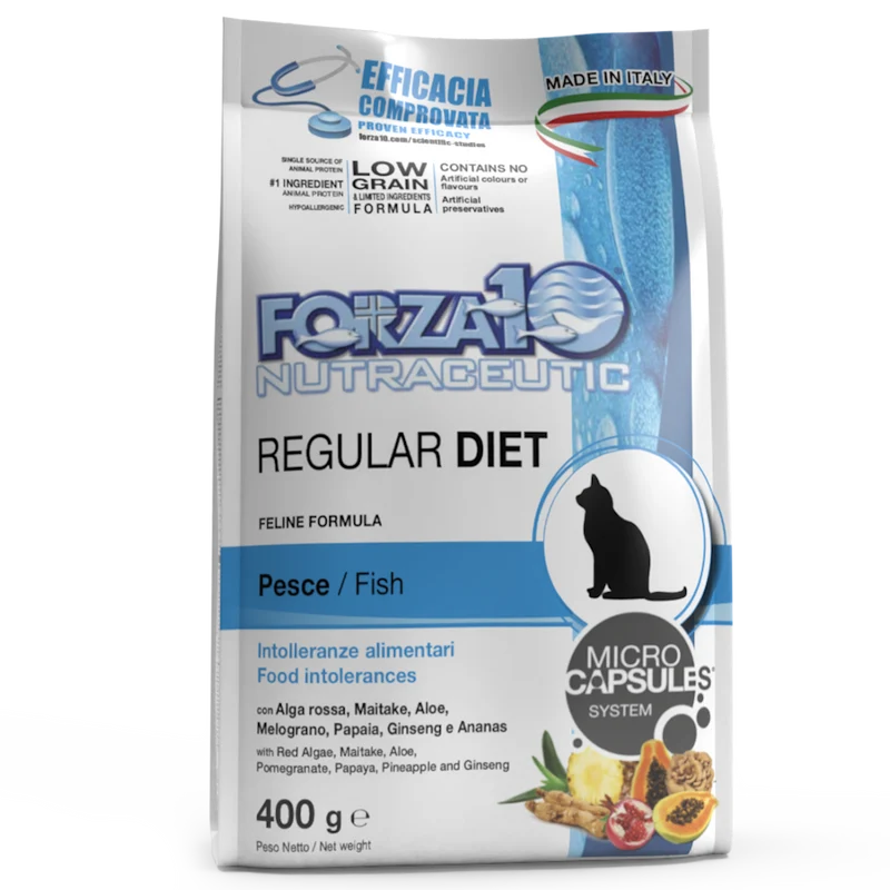 Forza10 Regular Diet Crocchette Al Pesce Gatti Adulti Sacco 400g
