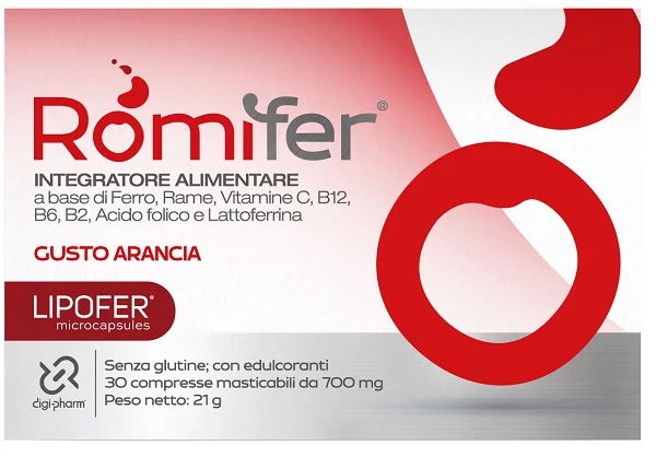 Romifer 30 compresse masticabili gusto arancia
