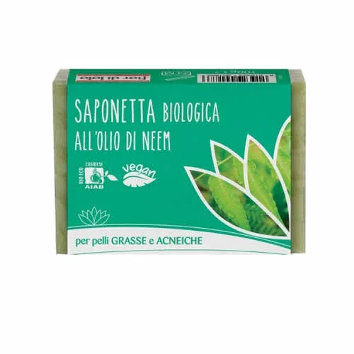 FIOR DI LOTO SAPONETTA ALL'OLIO DI NEEM PER PELLI GRASSE E IMPURE 100 G