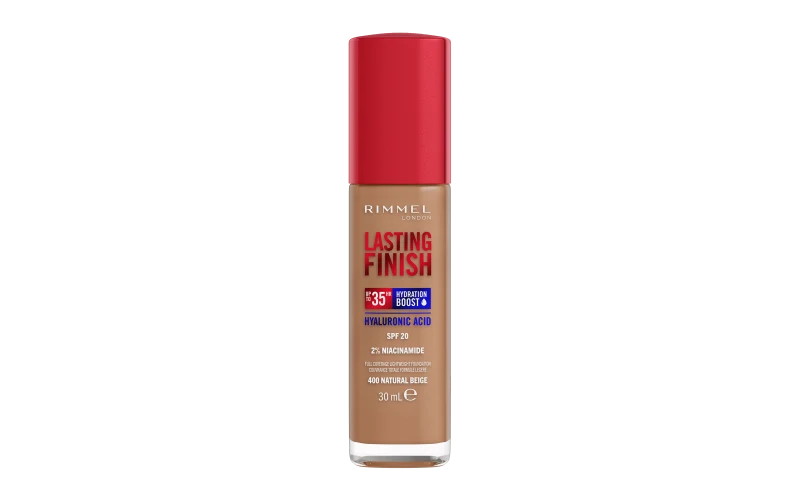 Rimmel Lasting Finish 35 Ore - Fondotinta Coprente Liquido A Lunga Durata Natural Beige 400 - 30 Ml