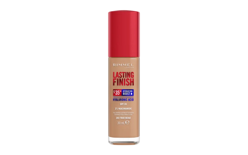 Rimmel Lasting Finish 35 Hour - Fondotinta Coprente Liquido A Lunga Durata - True Beige - 30 Ml