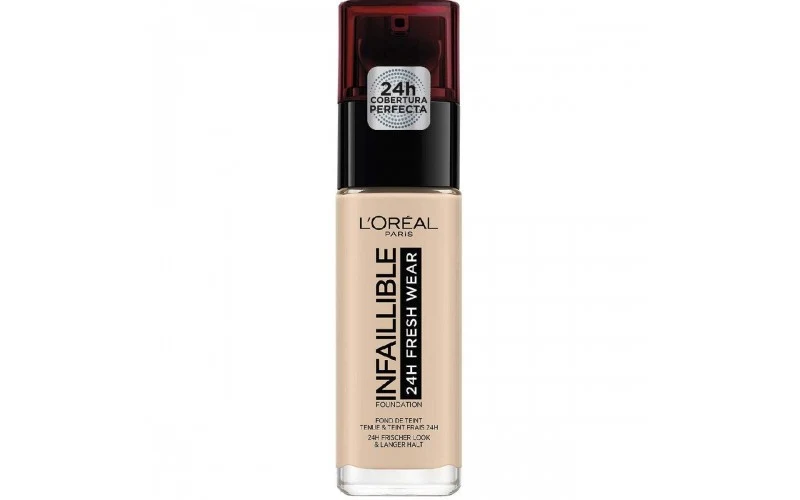 L'orŽal Paris Makeup Infaillible Fondotinta Liquido Coprente Lunga Tenuta 24h, Formula Waterproof Idratante, 20 Ivoire