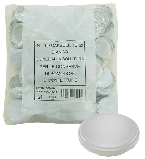 Maury's - Tappi Capsula per Confettura 53mm - Confezione da 100