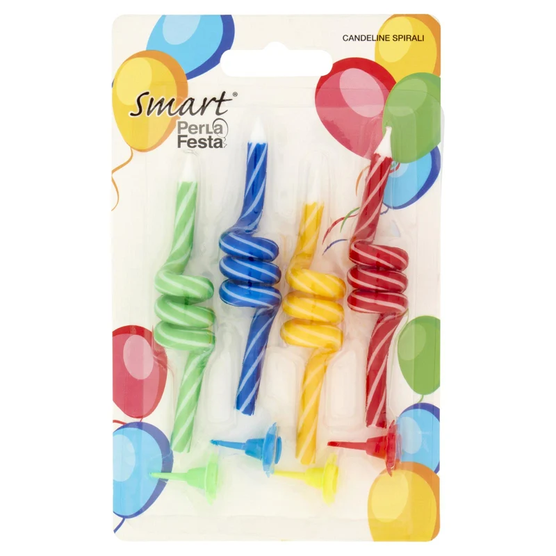 Smart PerLa Festa Candeline Spirali 4 pz