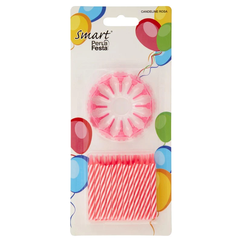 Smart PerLa Festa Candeline Rosa 24 pz