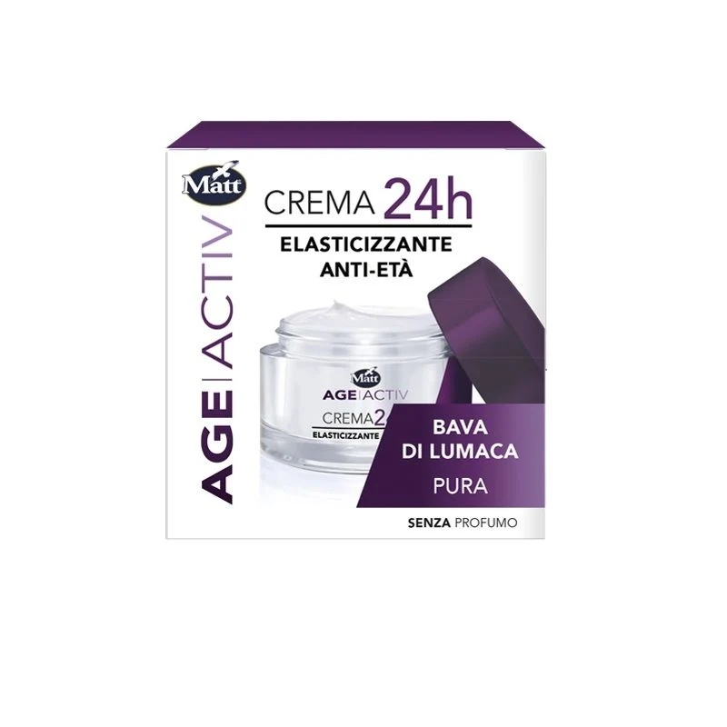 Matt Age Activ Crema 24h Elasticizzante Antietà crema viso alla Bava di Lumaca 50ml