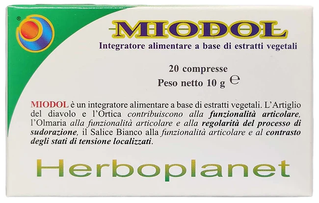Miodol 20 compresse blister 10 g