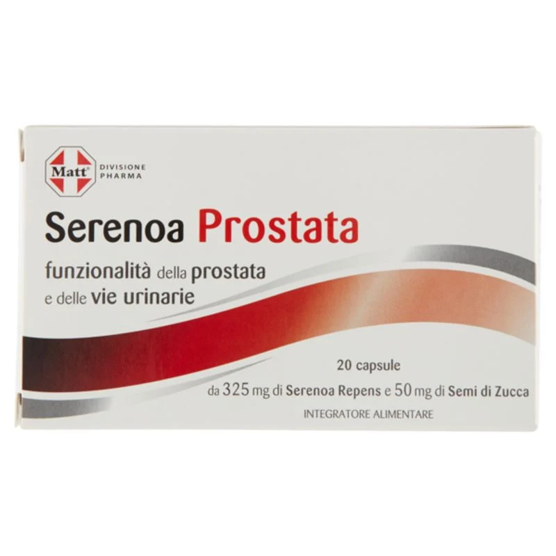 Matt Serenoa Prostata integratore alimentare utile per le vie urinarie e per la prostata 20 capsule