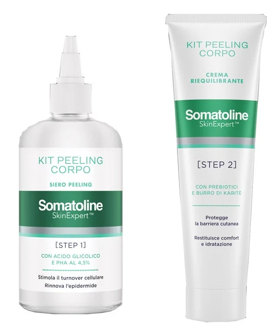 Somatoline Skin Expert Kit Peeling Corpo Gel 200ml + Crema Riequilibrante 100ml