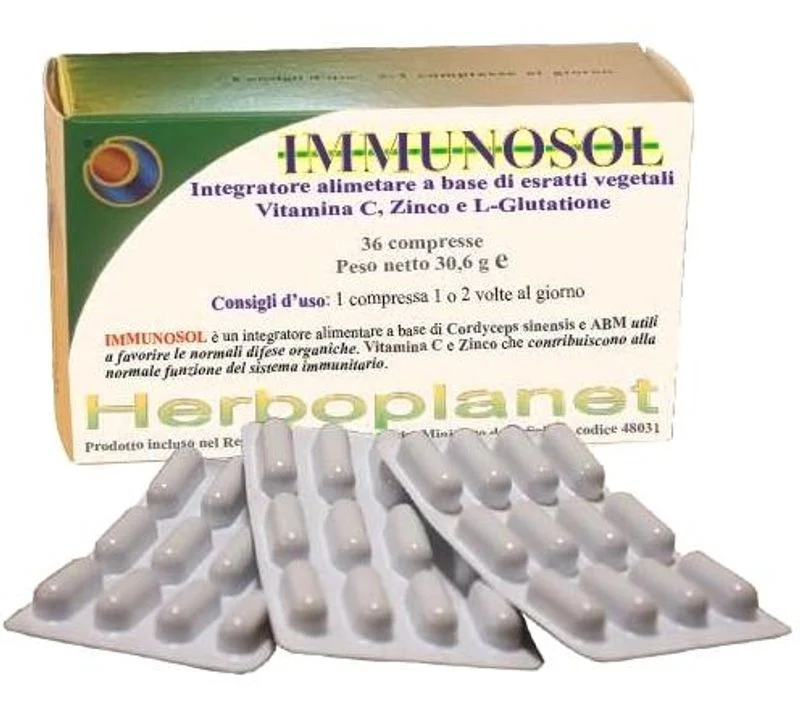Herboplanet Immunosol per favorire le naturali difese dell'organismo 36 compresse
