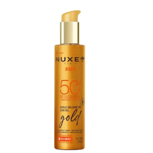 NUXE SUN GOLD HUILE SOLAIRE OR SUN OIL SPF50 150 ML OLIO SOLARE DORATO