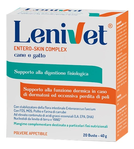 Lenivet Entero Skin Complex Mangime Complementare Per Cani/Gatti 20 Buste