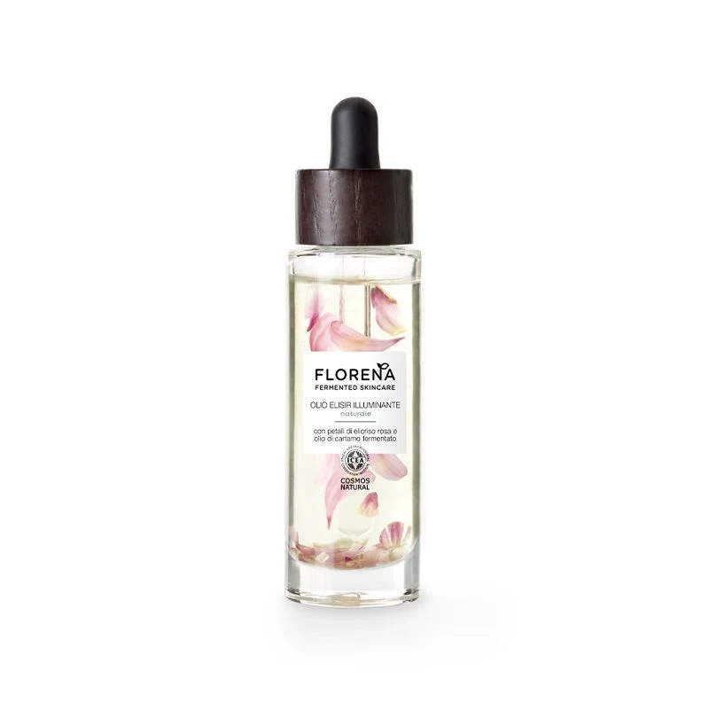 Florena Olio Elisir Illuminante Naturale con petali di elicriso rosa 30ml