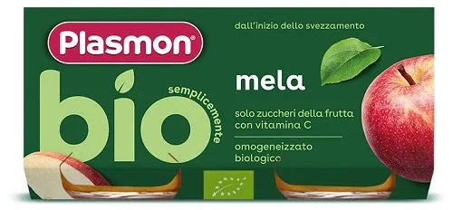 PLASMON OMOGENEIZZATO BIO MELA 2 VASETTI X 80 G