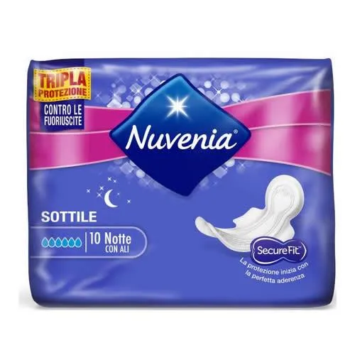 NUVENIA SOTTILE NOTTE CON ALI 10 PEZZI