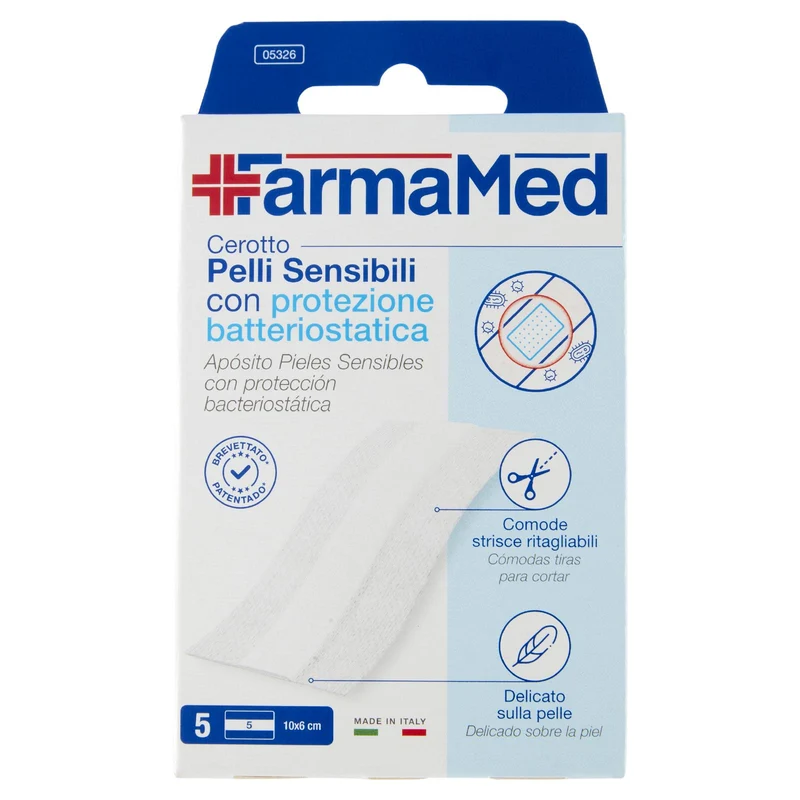 FarmaMed Cerotto Pelli Sensibili con protezione batteriostatica 5 pz