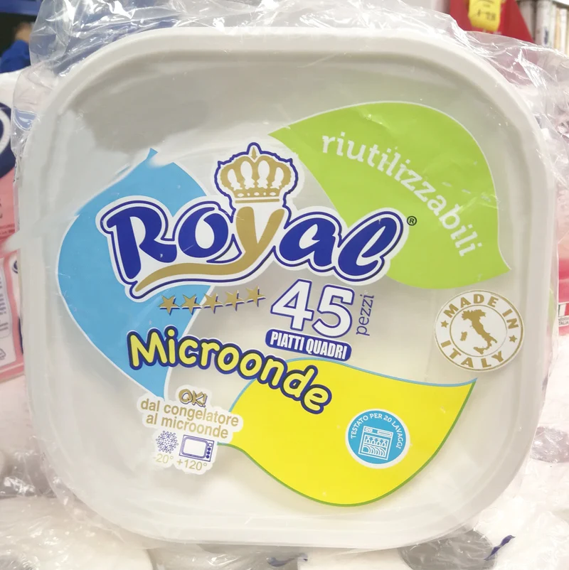 Royal Piatti Quadri in Plastica Riutilizzabile x45
