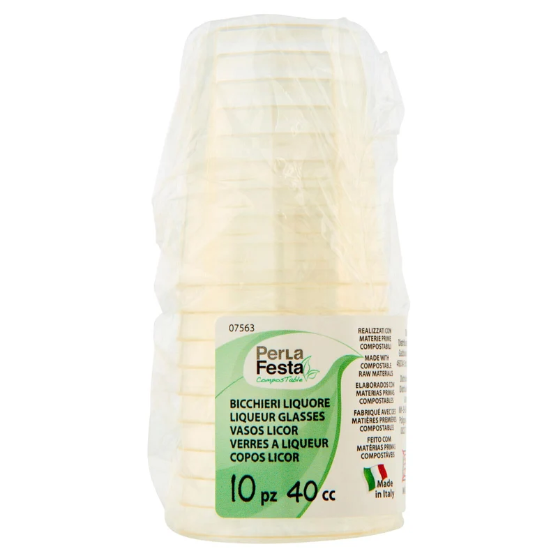 PerLa Festa ComposTable Bicchieri Liquore 40 cc 10 pz