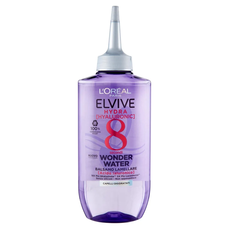 L'Oréal Paris Elvive Hydra Hyaluronic Wonder Water Balsamo Lamellare Per Capelli Disidratati, 200 ml