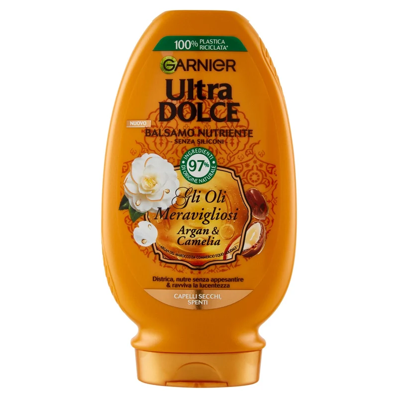 Garnier Balsamo Ultra Dolce, Balsamo per Capelli Secchi, Meraviglioso, 200ml