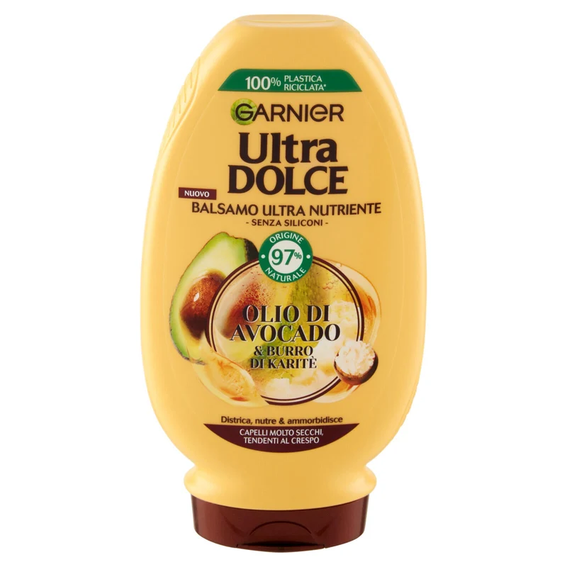 Garnier Ultra Dolce Ultra Dolce Avocado e Karit‚, Balsamo per Capelli Ricci, Mossi o Crespi, 200 ml