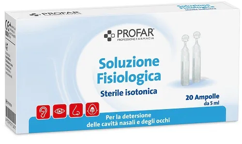 PROFAR SOLUZIONE FISIOLOGICA STERILE ISOTONICA 2 ML 20 AMPOLLE
