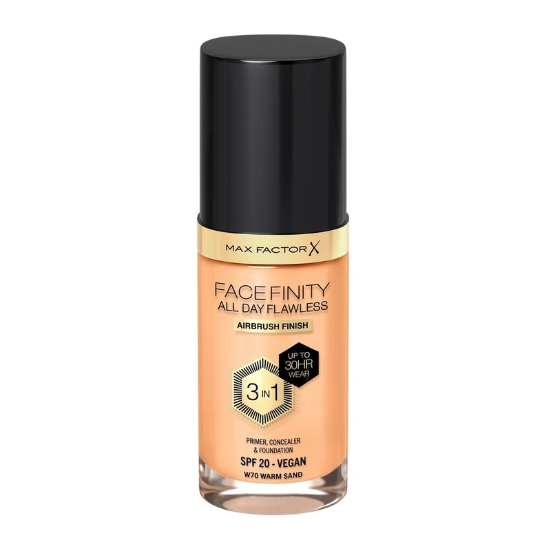 Max Factor Fondotinta Facefinity All Day Flawless 3In1 W70 Warm Sand 30ml