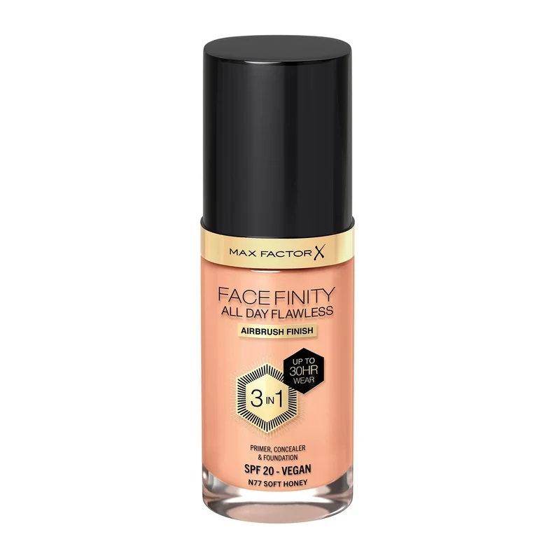 Max Factor Fondotinta Facefinity All Day Flawless 3In1 N77 Soft Honey 30ml