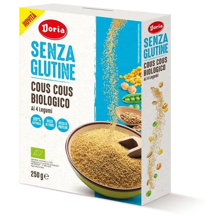 Doria Cous Cous Biologico 4 Legumi Senza Glutine 250g