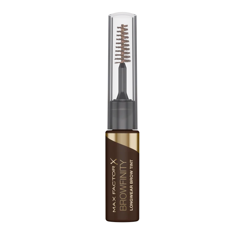 Max Factor Browfinity Matita Sopracciglia Semipermanente in Gel A Prova di Sbavature, Formula Waterproof, No Transfer, 01 Soft Brown