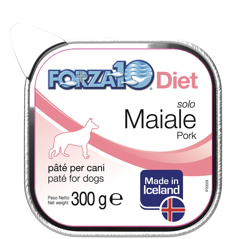 Forza10 Solo Diet Maiale Paté Per Cani Adulti Vaschetta 300g