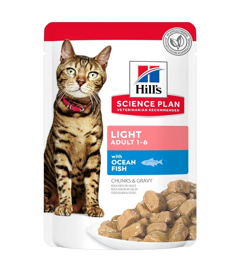 Hill's Science Plan Light Bocconcini Pesce Oceanico Gatti Adulti Bustina 85g