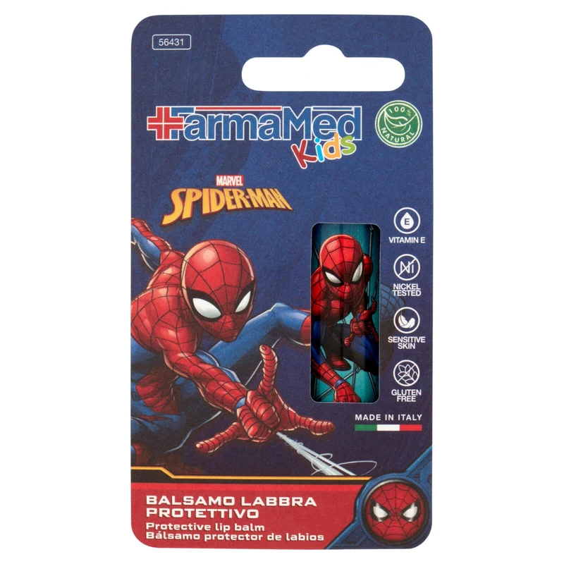 FarmaMed Kids Marvel Spiderman Balsamo Labbra Protettivo 5,5 ml